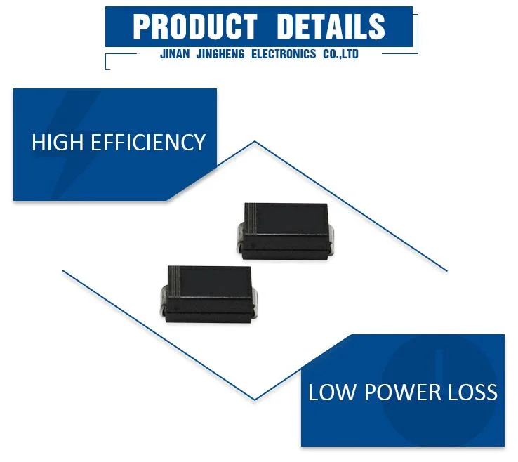 SS120 DO-214AC Package Schottkky Barrier Rectifier Diode With 1A 200V Parameter