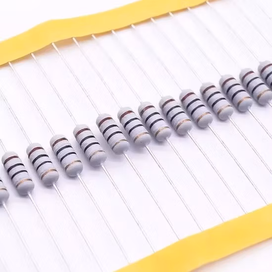 Resistor de filme metálico de 0,25 W, cinco